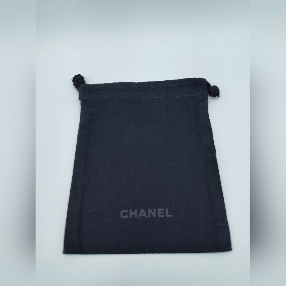 CHANEL Black Drawstring Pouch | Logo Dust Bag | 5.75x4.75 | Up to 10 Avail NWOT
